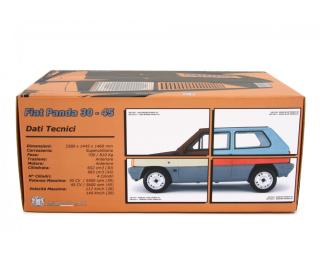 Fiat Panda 30 1980 - Azzurro Bahia Azzurro Bahia Laudoracing 1:18 Resinemodell (Türen, Motorhaube... nicht zu öffnen!)
